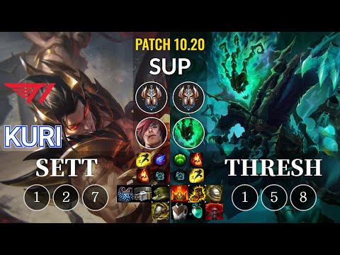 T1 Kuri Sett vs Thresh Sup - KR Patch 10.20