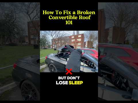 Convertible roof stuck? #cars #car #convertible #convertiblecars #stuck