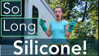 Exterior RV Caulk Removal | Never Use Silicone Sealant!