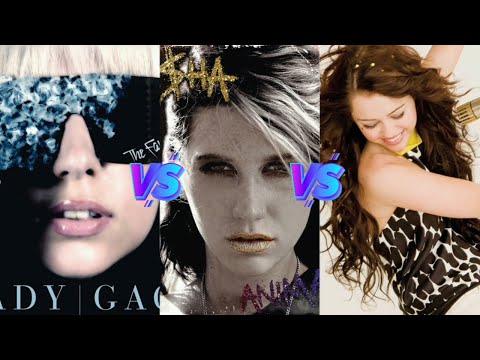 The Fame (Lady Gaga) vs Animal (Kesha) vs Breakout (Miley Cyrus) - Album Battle