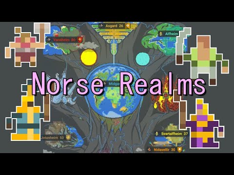 The Nine Realms of Yggdrasil Fight In A Massive War! - WorldBox