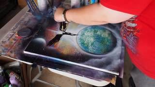 Spray Paint Art - Earth's Guardian Angel
