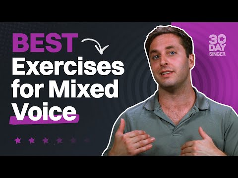 Beginner Vocal Exercises - Mixed Voice Super Easy | 30 Day Singer