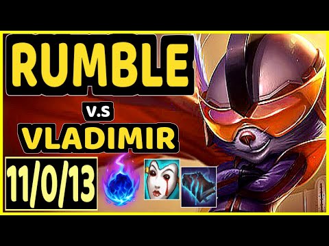 TRUKLAX (RUMBLE) vs VLADIMIR - 11/0/13 KDA MID GAMEPLAY - EUW Ranked GRANDMASTER