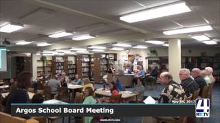 Argos School Board Meeting- May