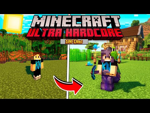 I SURVIVED 100 DAYS IN MINECRAFT ULTRA HARDCORE - THE MOVIE