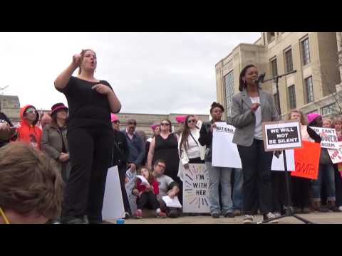 LFUCG Council Member Angela Evans at Women's March on Washington Sister March--Lexington