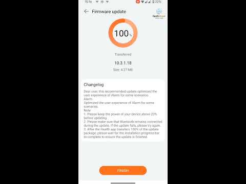 Honor Band 6 Firmware Update to Version 10.3.1.18 from 10.3.1.16