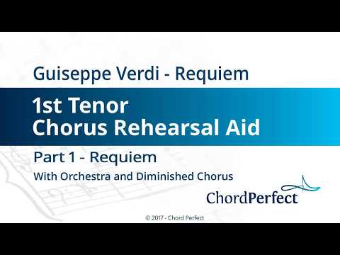 Verdi's Requiem Part 1 - Requiem - 1st Tenor Chorus Rehearsal Aid