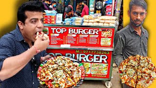 ऐसा Pizza जो करदे Brands Ko फेल | Top Burger ka Top Ka overloaded pizza | Street food india