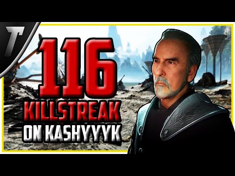 Star Wars Battlefront 2 Count Dooku 116 Killstreak (Kashyyyk)