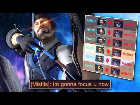 This Widowmaker Smurf said he's gonna focus me, but I kept killing him as Hanzo - Overwatch