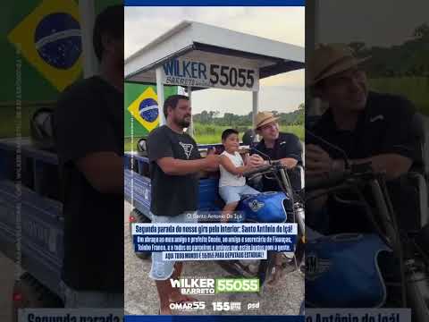 Segunda parada: Santo Antônio do Içá! Um abraço ao prefeito Cecéu e ao amigo Toninho Franco