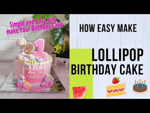 waw....this is easy way how to make lollipop decorating cake - with simple tools