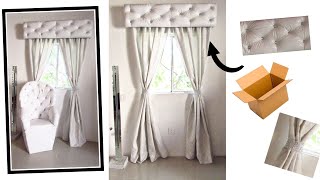 Cómo hacer un CORTINERO tipo CENEFA de cartón