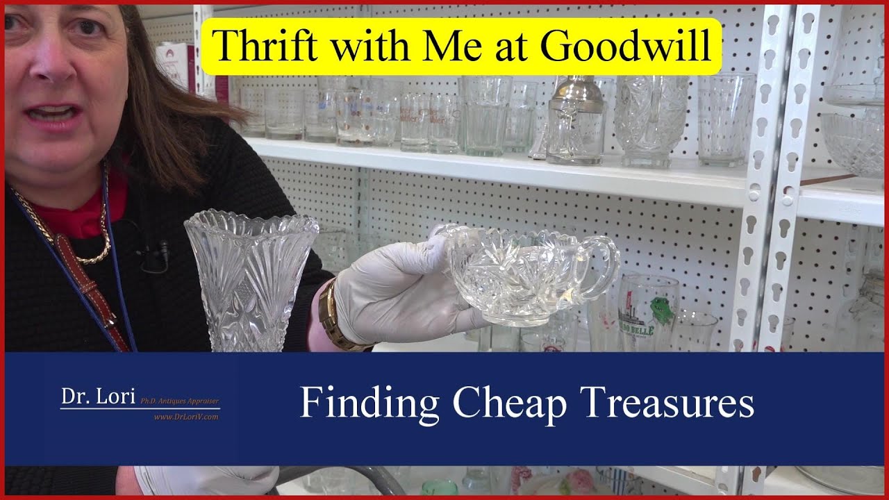 Thrift with Me as I find Cut Glass, Fostoria, Russel Wright & Nancy Prentiss China, more by Dr. Lori