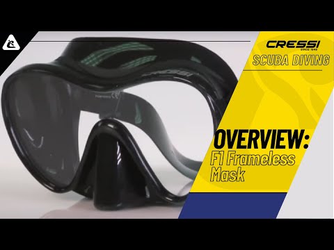 Cressi otroška potapljaška maska F1 aqua modra