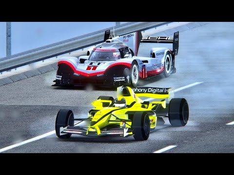 Formula Gran Turismo vs Porsche 919 EVO - Drag Race 20 KM