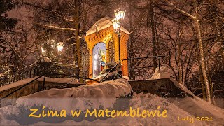 Zimowe krajobrazy Matemblewo. Sanktuarium Matki Bożej Brzemiennej. 2021