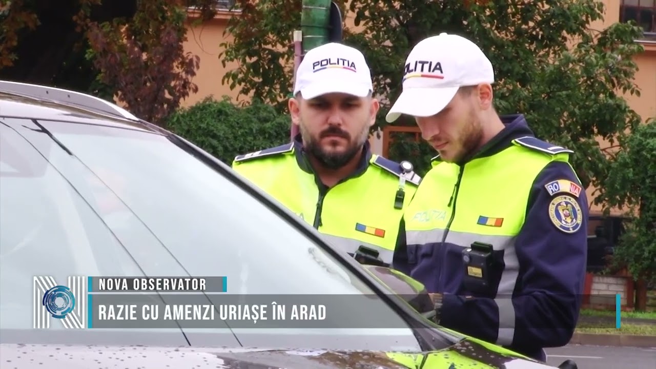 Razie cu amenzi uriașe în Arad