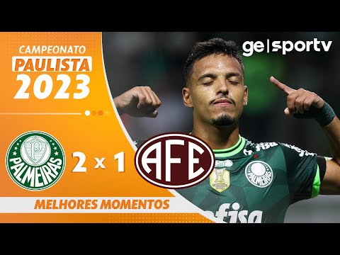 Gols e lances de Palmeiras x Ferroviária-SP