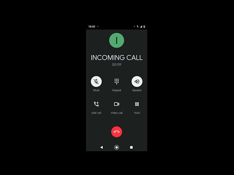 Motorola Moto G7 Play (Android 10) Incoming Call Screen Video