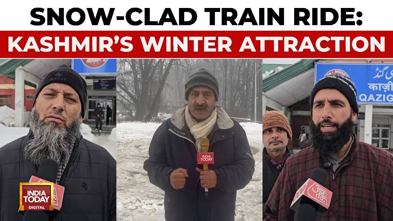 Kashmir Valley: Tourists Flock To Experience Snow-Covered Train Journey | India Today Reporter Diary
