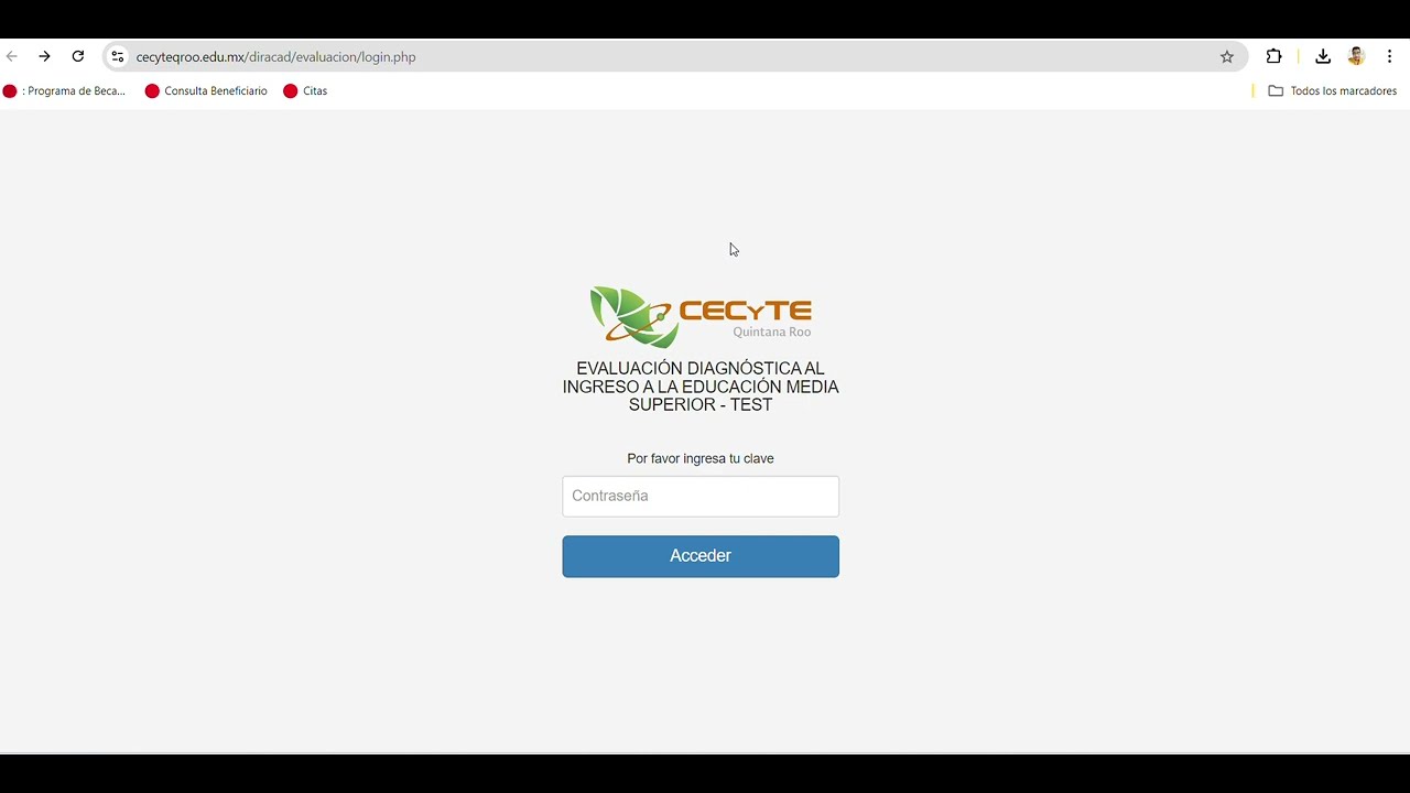 Tutorial Evaluación Diagnóstica CECyTE Chetumal