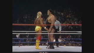 ANDRE THE GAINT vs HULK HOGAN at wrestlemania 3