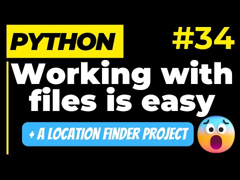 Working With Files Is Easy In Python Python File Handling Python Tutorial Ep 34