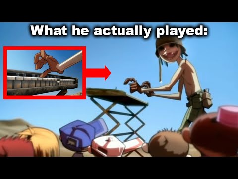 Pianos are Never Animated Correctly... (Gorillaz Dirty Harry)