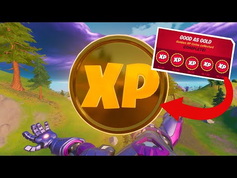 *ALL* 10 GOLD XP COINS (Week 1-10)! Good as Gold Punch Card Complete [Fortnite Season 4]
