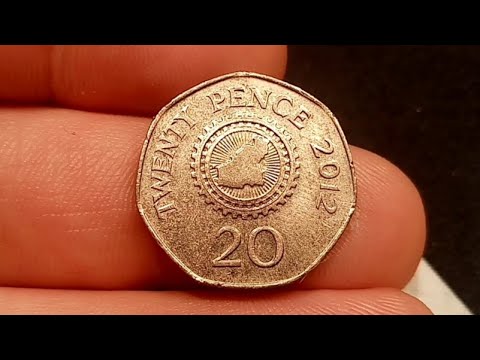 BAILIWICK OF GUERNSEY 2012 20 Twenty Pence Coin VALUE + REVIEW