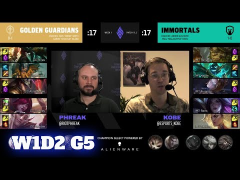 Golden Guardians vs Immortals | Week 1 Day 2 S11 LCS Spring 2021 | GG vs IMT W1D2