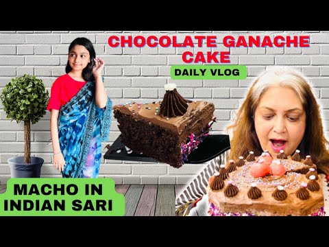 How To Make Chocolate Ganache And How to Cover A Cake| cake decorating