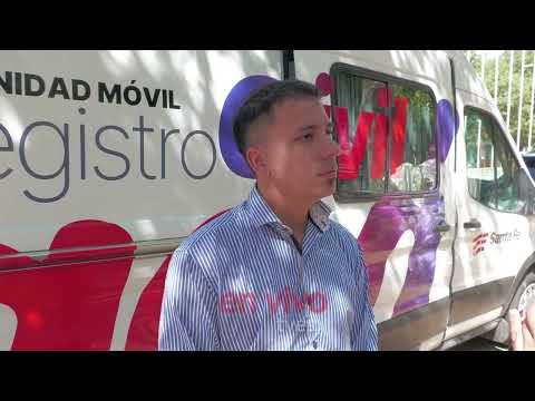 La Unidad Móvil del Registro Civil en San José de la Esquina