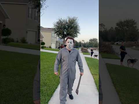 Michael Myers tries to attack son on Halloween #shorts