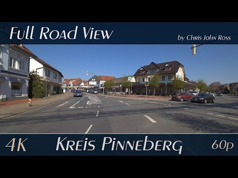 Rellingen, Kreis Pinneberg, Schleswig-Holstein, Germany: Hauptstraße - 4K (UHD/2160p/60p) Video
