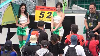 2024 SUPER GT Rd.3 SUZUKA #52 有栖未桜 五十嵐みさ 埼玉GreenBraveサポーターズ 決勝日ピットウォーク レースクイーン 4K