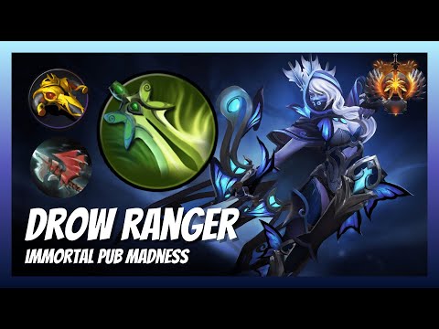 Immortal [Drow Ranger] Gameplay - Immortal Pub Madness | Dota 2