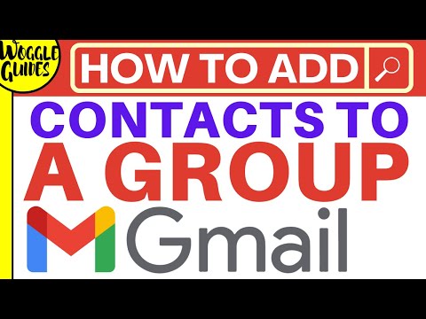 How to add contacts to a group in Gmail