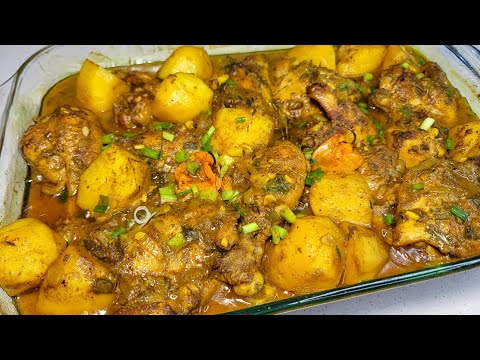 🇬🇾Oven Baked chicken curry/Curried Chicken | recipe| a must try