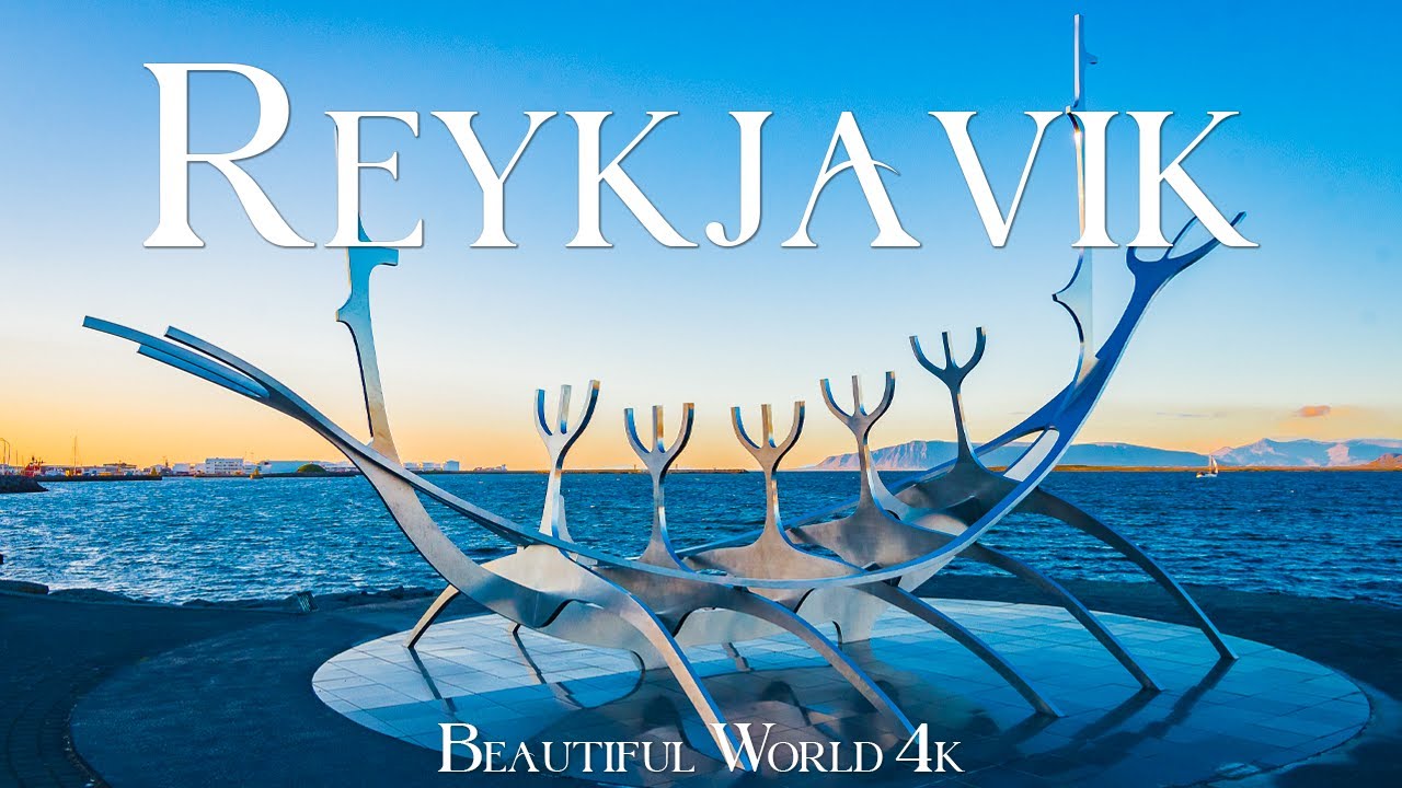 Reykjavik 4K Scenic Relaxation Film - Peaceful Piano Music - Natural Landscape