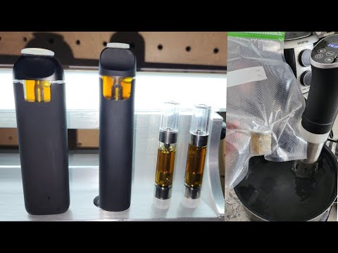 how to make pure rosin pens with sous vide