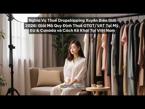 Nghĩa Vụ Thuế Dropshipping Xuyên Biên Giới 2026: Giải Mã Quy Định Thuế GTGT/VAT Tại Mỹ, EU &...