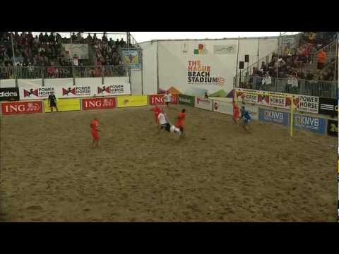 Great beach soccer goals Scheveningen