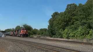 preview picture of video 'CN power and Conrail OI-16 at Port Reading, NJ'