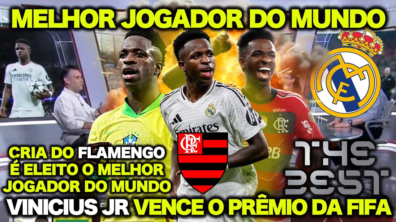CRIA do FLAMENGO! VINICIUS JR É ELEITO o MELHOR JOGADOR DO MUNDO pela FIFA