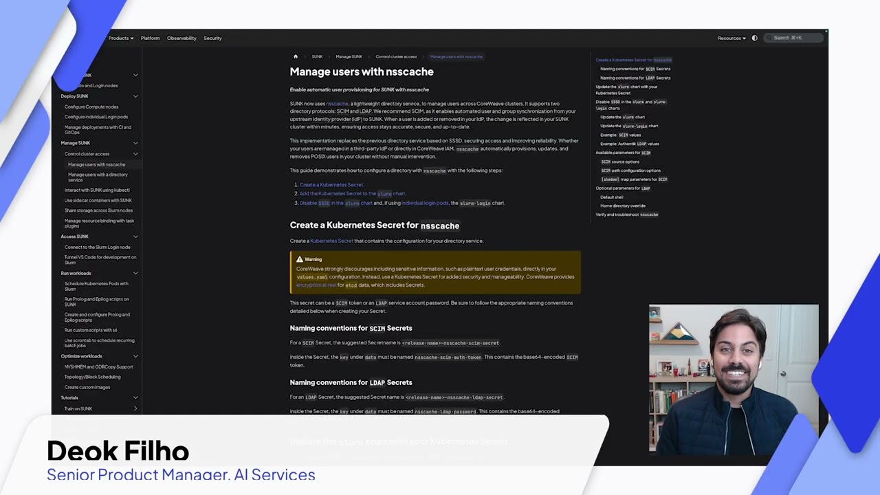 SUNK User Provisioning Demo