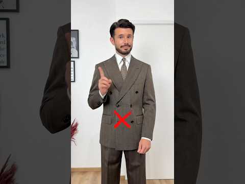 How to wear a double breasted suit ✅